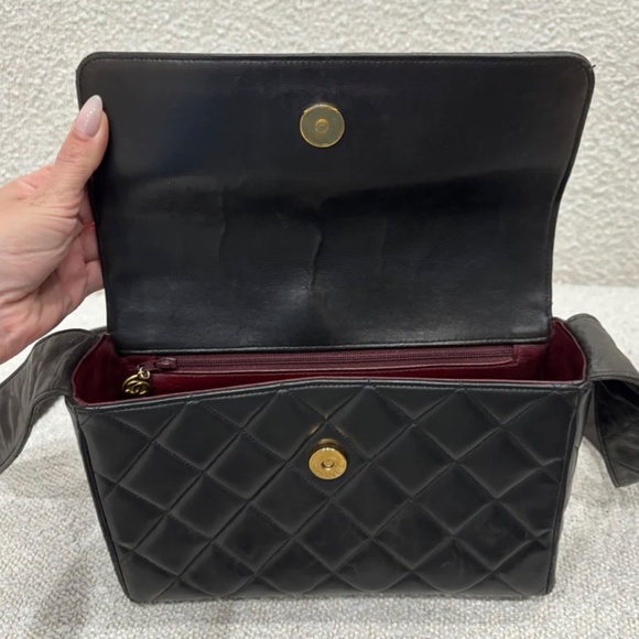 Authentic Pre-Owned CHANEL CC Mark Matelasse Shoulder Bag Lambskin Leather Brown - Picture 12 of 16